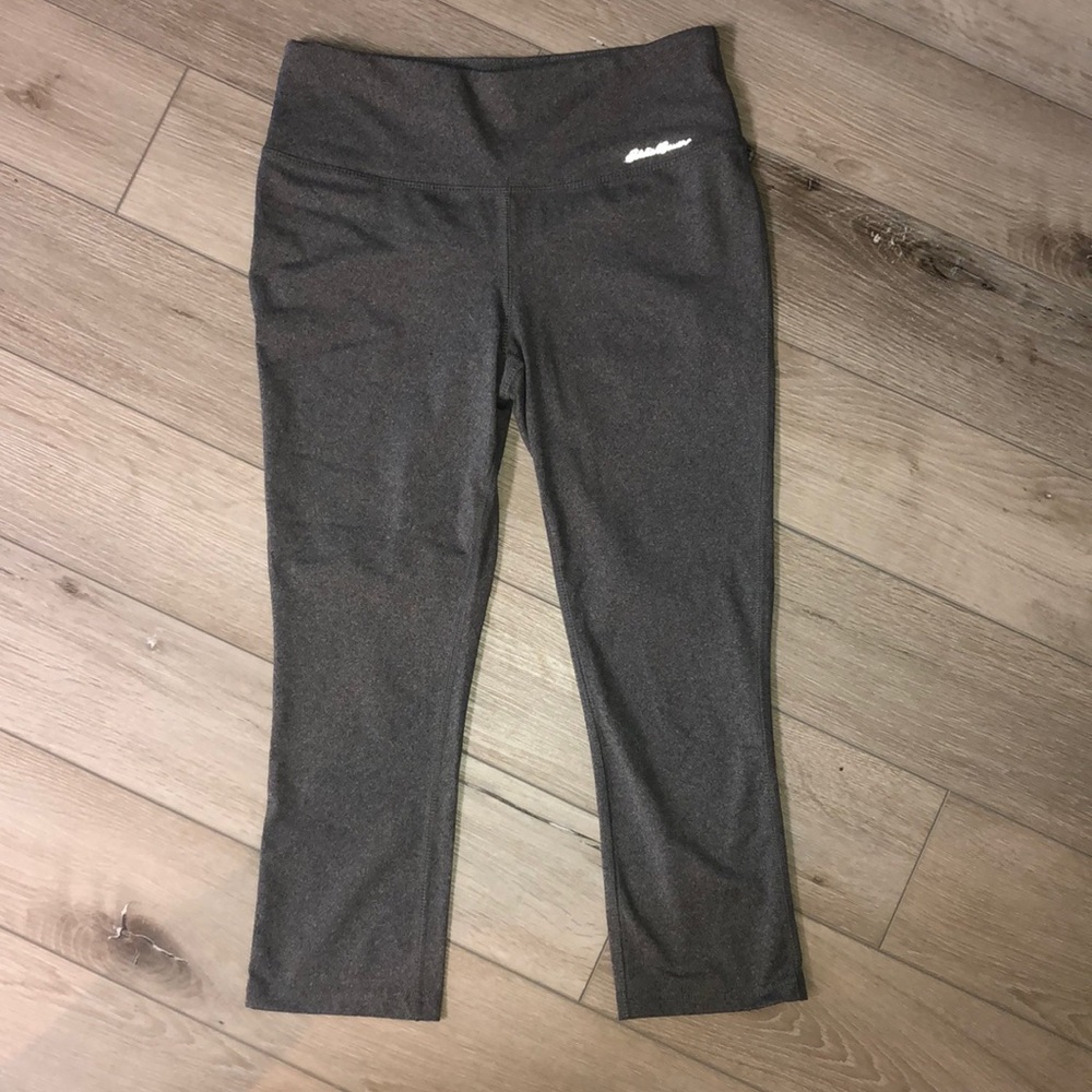 Eddie Bauer cropped grey leggings